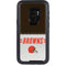 NFL Cleveland Browns White Striped Otterbox Defender Galaxy Skin